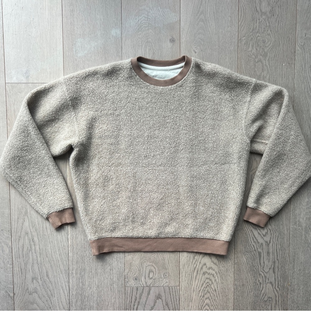 Outdoor Voices Megafleece Sweatshirt Crewneck in Oatmeal Women’s Size XS